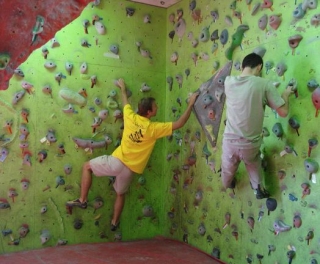  Climbing and working on different movements 